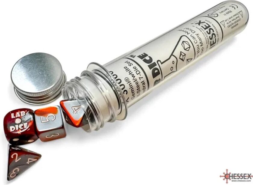 Chessex Lab Dice Polyhedral 7-Dice Set (with bonus die)