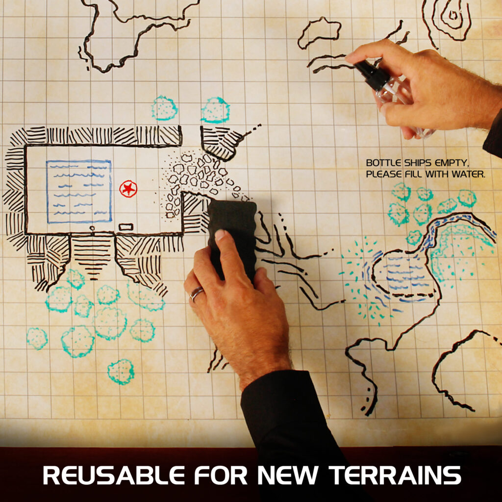 RPG Grid Mat - Uitwisbare Tabletop Speelmat