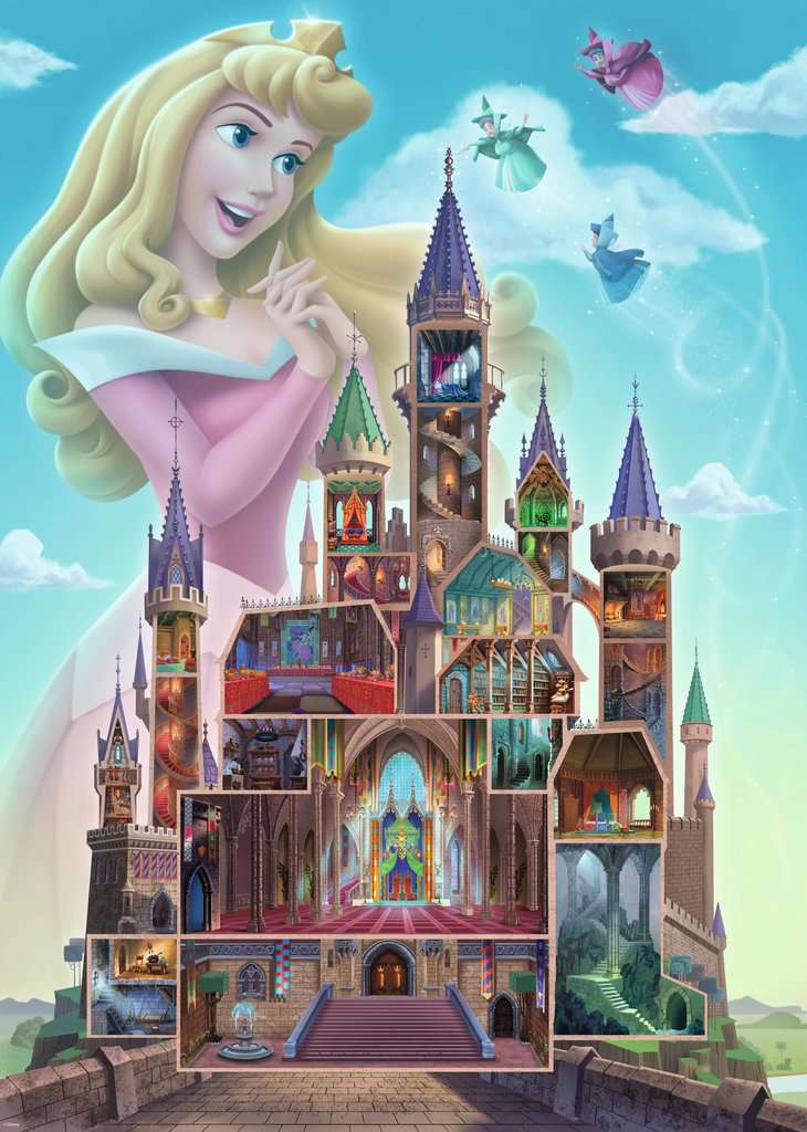 Disney Castles: Sleeping Beauty, 1000 stukjes - Puzzel