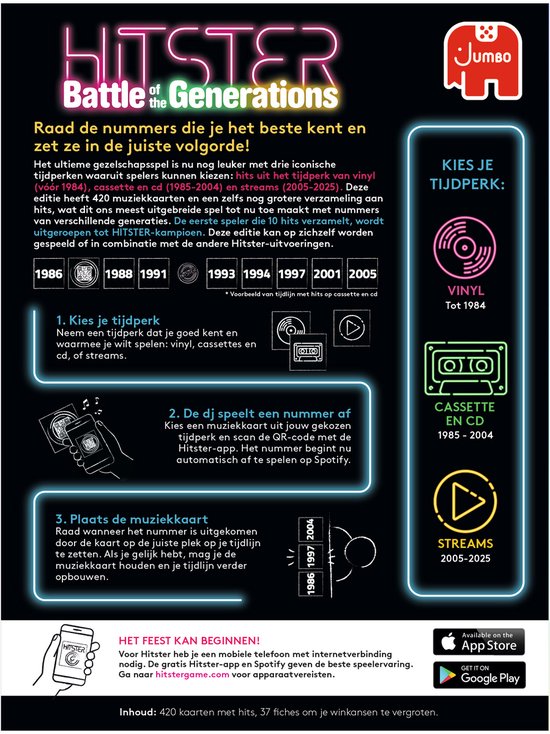 Hitster Battle Of The Generations - Partyspel
