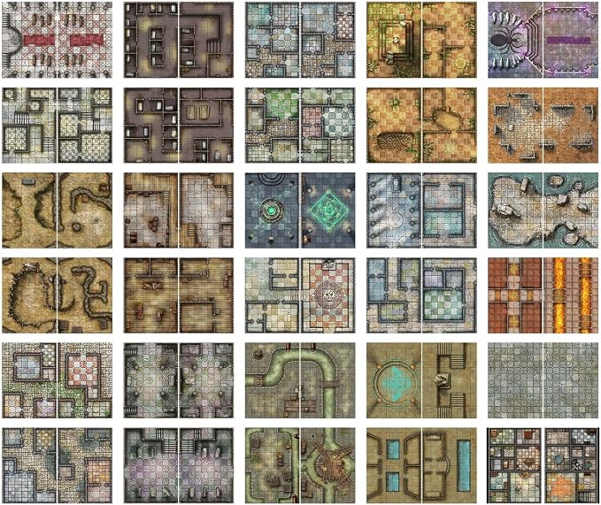Big Book of Battle Mats: Cells & Shrines