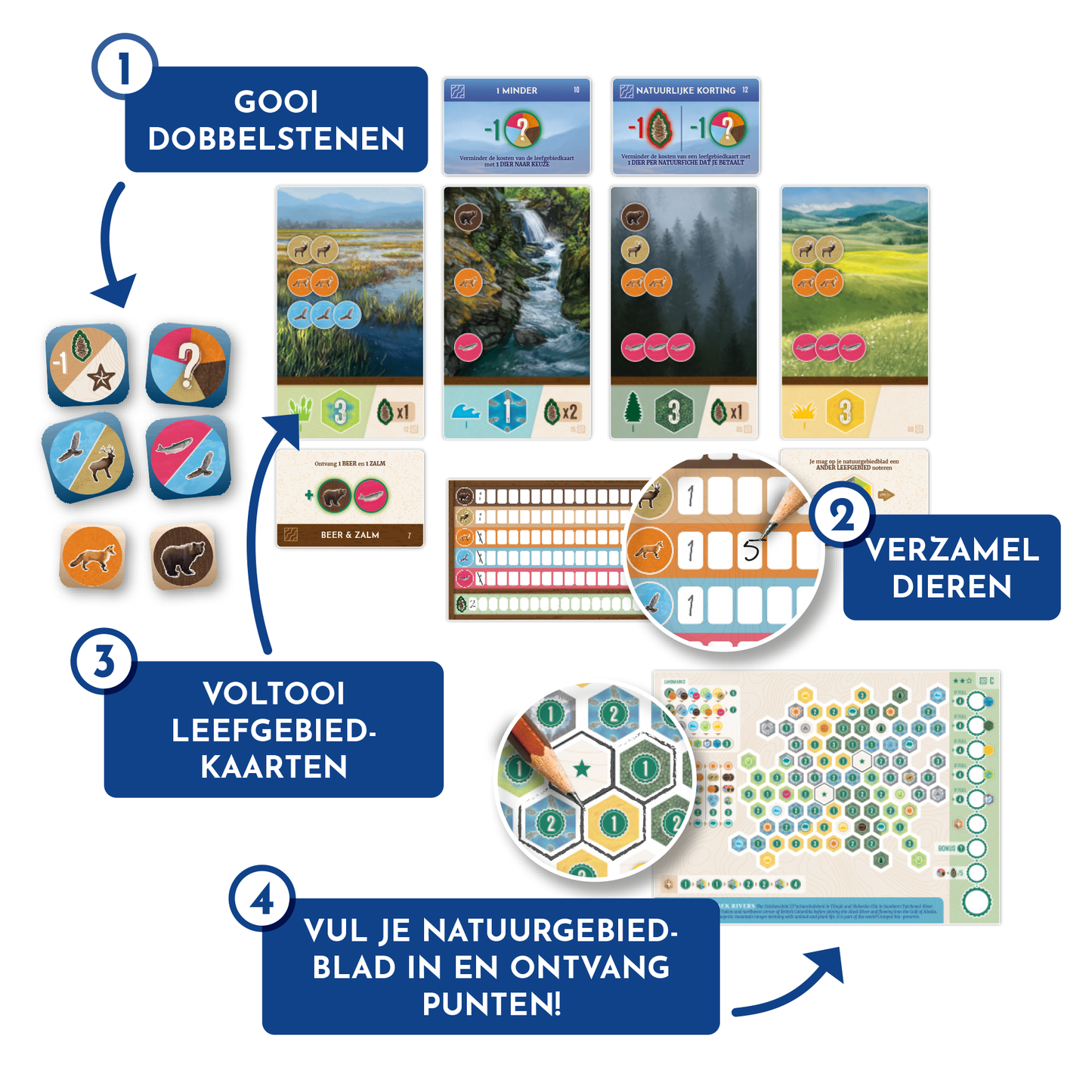 Cascadia: Rolling Rivers - Dobbel spel
