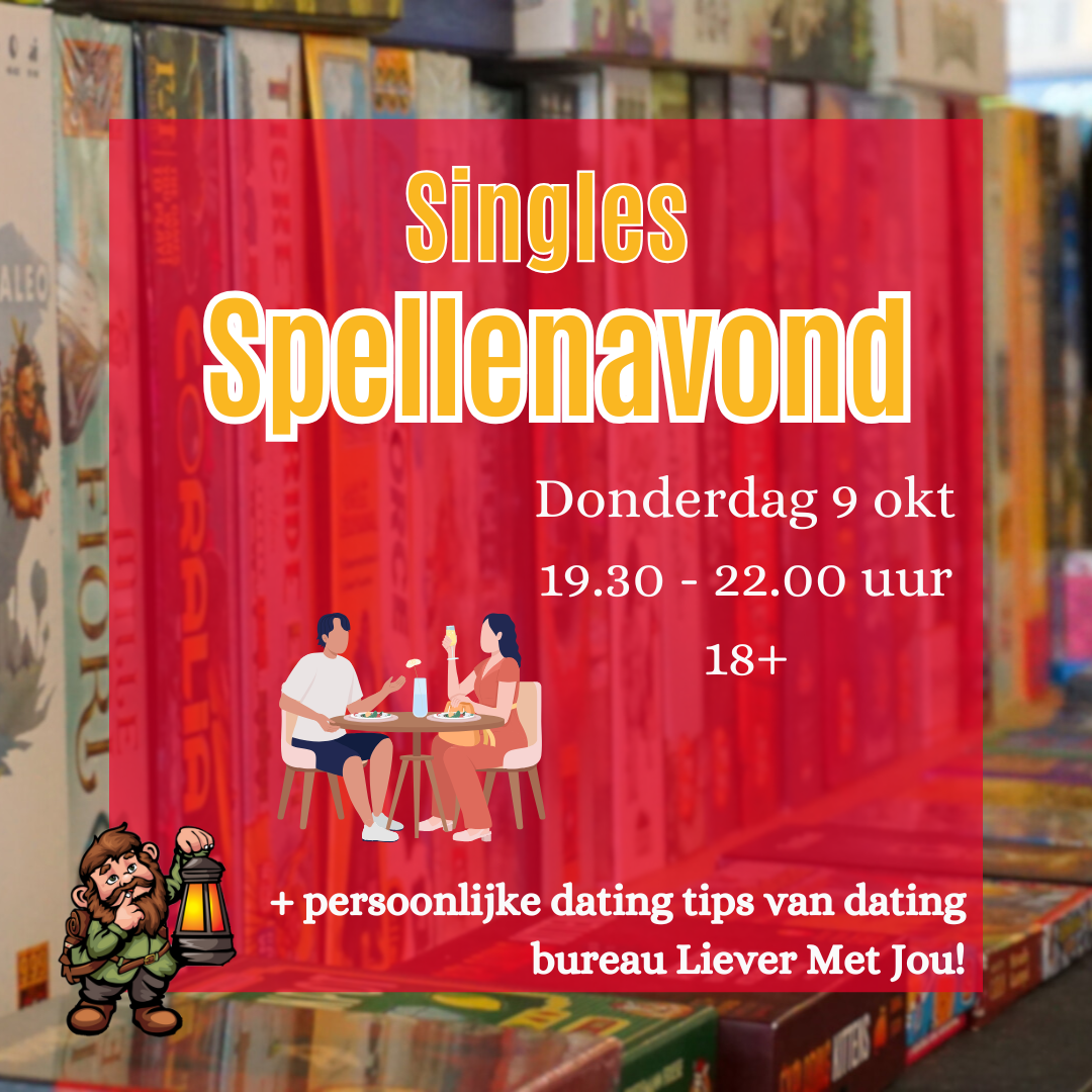 Speciale Singles Spellenavond (18+)