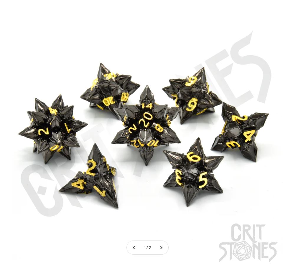 Royal Bane Metal RPG Dice Set