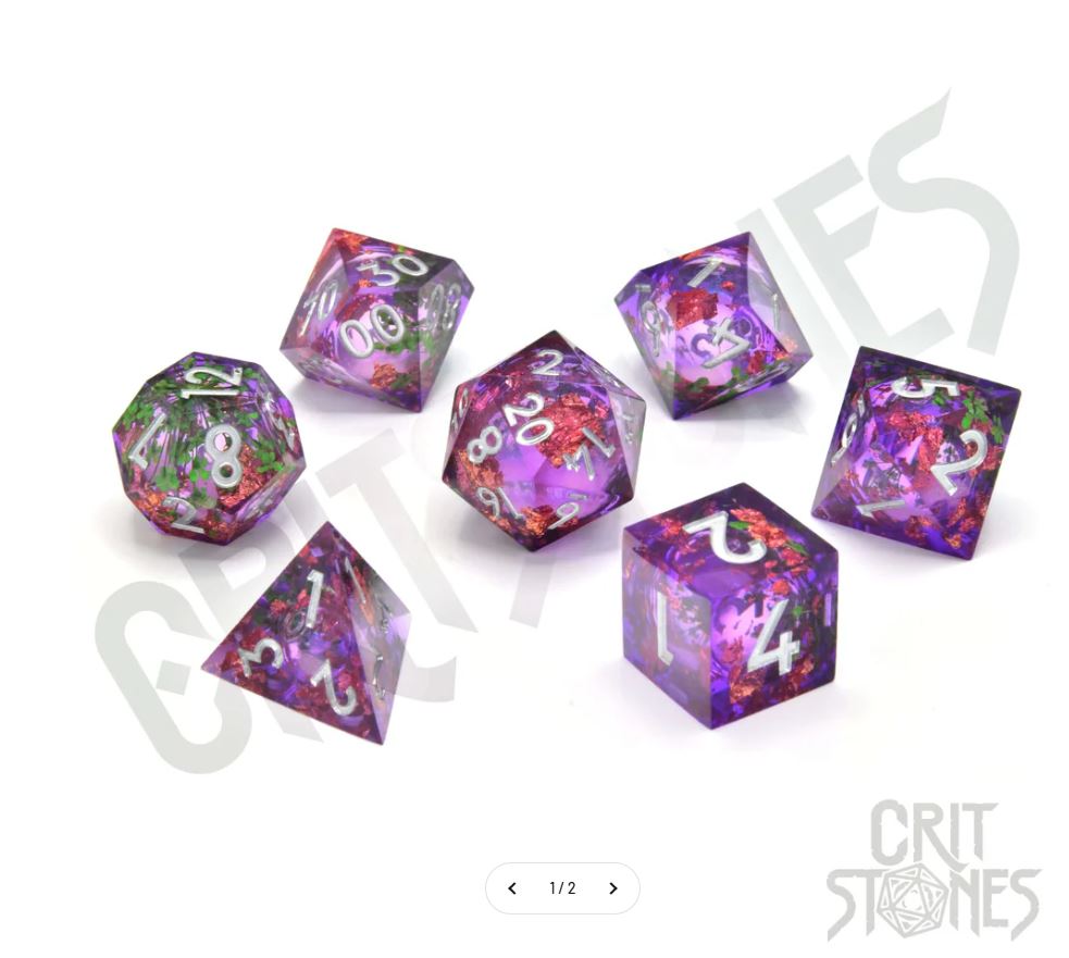 Herbalist's Dream Liquid Core RPG Dice Set