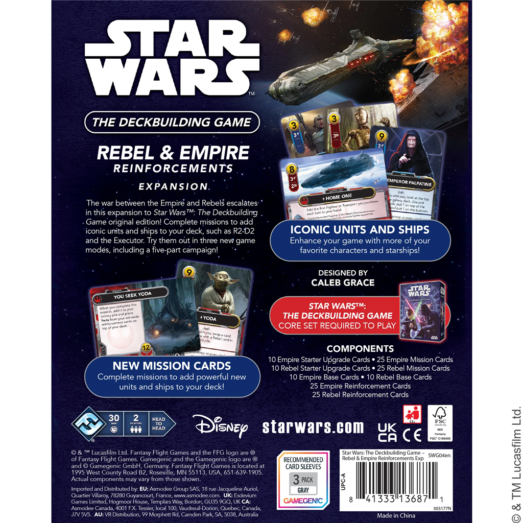 Star Wars The Deckbuilding Game: Rebel & Empire Reinforcements - uitbreiding (EN)