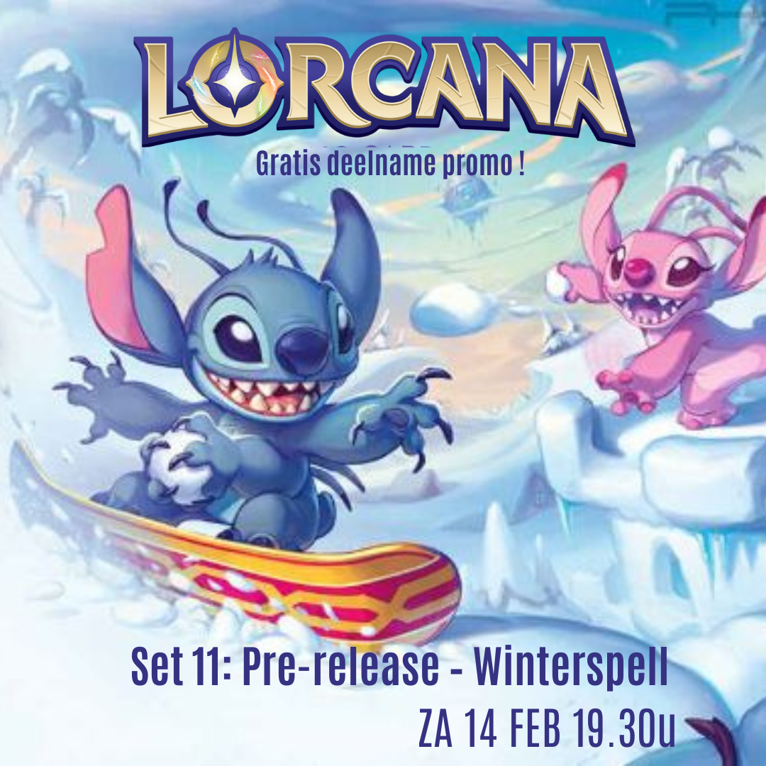 Disney Lorcana Set 11 Pre-release – “Winterspell” | Zaterdag 14 februari 19:30 uur