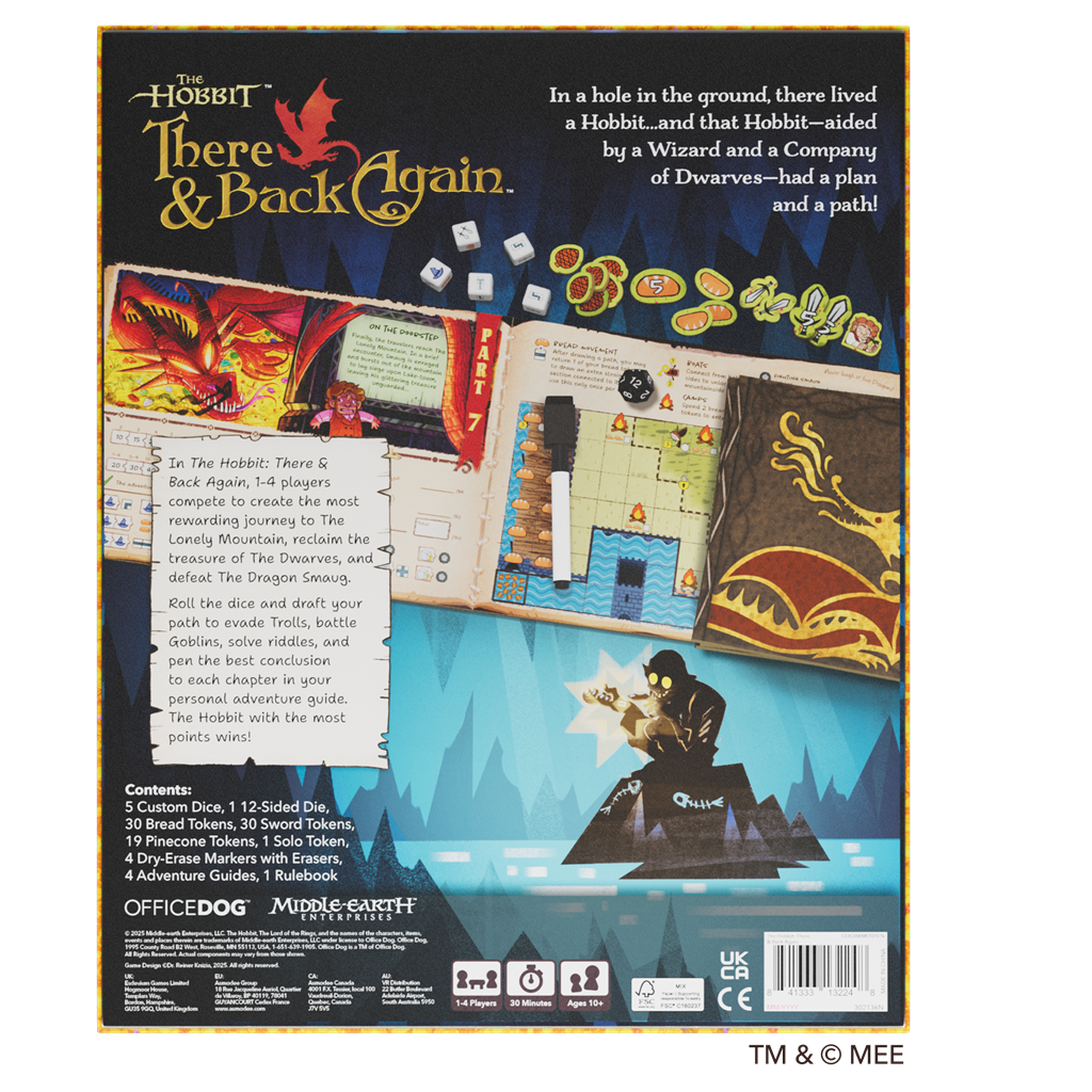 The Hobbit There and Back Again - Dobbelspel (EN)