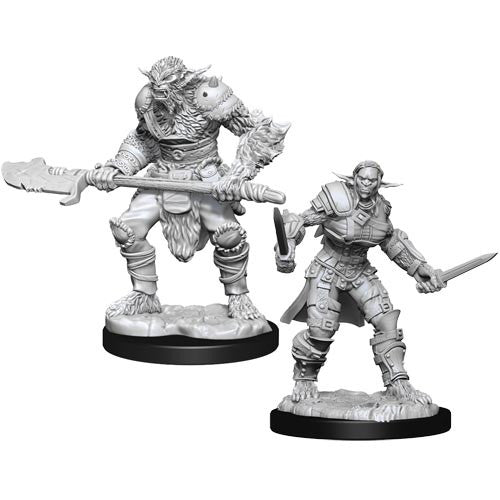 Dungeons and Dragons: Nolzur's Marvelous Miniatures - Bugbear Barbarian Male & Bugbear Rogue Female