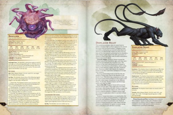 D&D 5.0 - Monster Manual TRPG