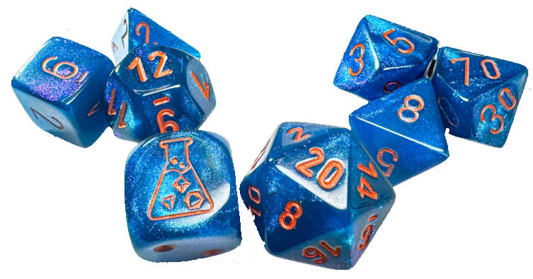 Chessex Lab Dice Polyhedral 7-Dice Set (with bonus die)