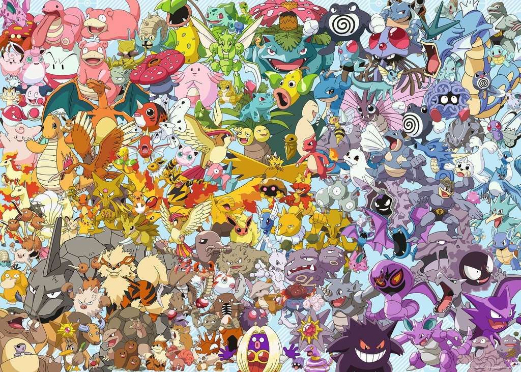 Challenge Pokémon, 1000 stukjes - Puzzel