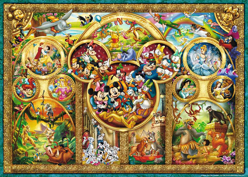 Disney Mooiste Thema's, 1000 stukjes - Puzzel