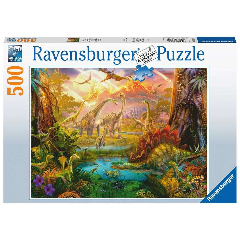 Land van de dinosauriërs, 500 stukjes - Puzzel