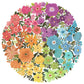 Round puzzle Circle of Color Flowers, 500 stukjes - Puzzel