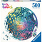 Round puzzle Circle of colors Ocean and Submarine, 500 stukjes - Puzzel