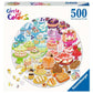 Round puzzle Circle of colors Desserts, 500 stukjes - Puzzel