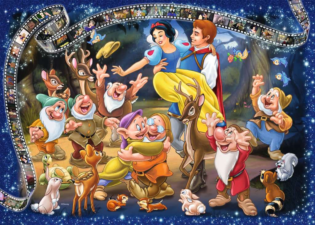 Disney Sneeuwwitje, 1000 stukjes - Puzzel