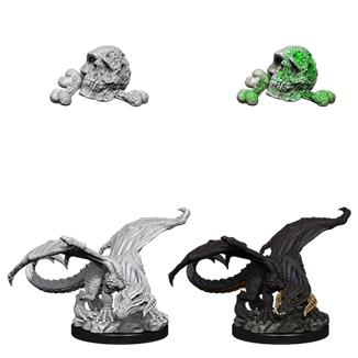 Dungeons and Dragons: Nolzur's Marvelous Miniatures - Black Dragon Wyrmling