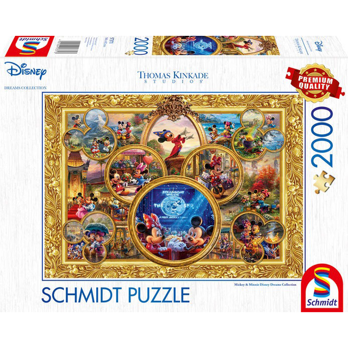 Mickey & Minnie Disney Dreams Collection, 2000 stukjes - Puzzel