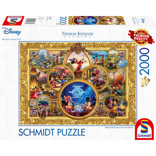 Mickey & Minnie Disney Dreams Collection, 2000 stukjes - Puzzel