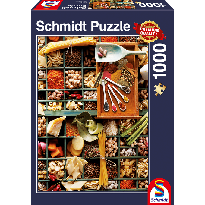 Keuken Potpourri, 1000 stukjes - Puzzel