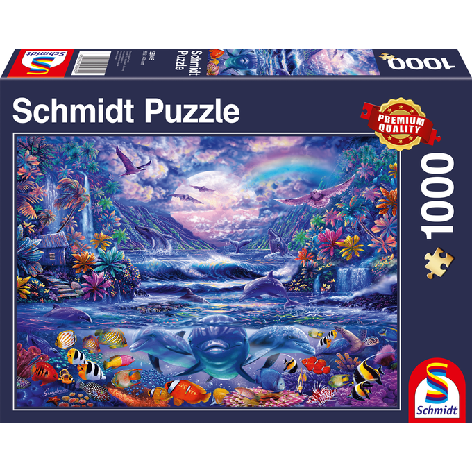 Maanlicht Oase, 1000 stukjes - Puzzel