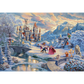 Disney Belle en het Beest in de sneeuw, 1000 stukjes - Puzzel