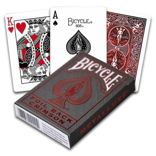 Bicycle Pokerkaarten - Metallux Red