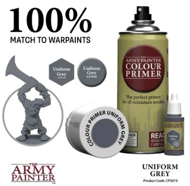 The Army Painter - Colour Primer - Uniform Grey (400ml)