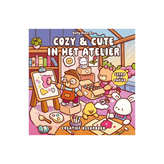 Cozy & cute in het atelier - Kleurboek