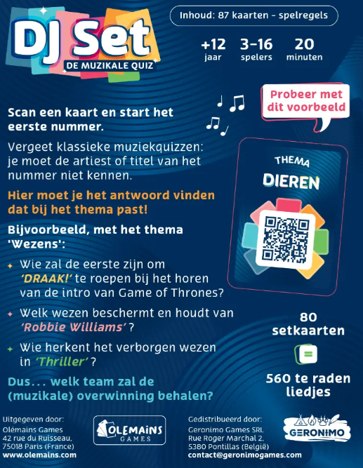 DJ Set - De Muzikale Quiz - Kaartspel (NL)