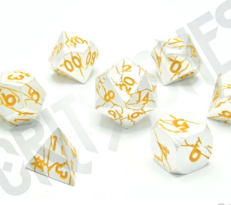 Divine Decree Metal RPG Dice Set