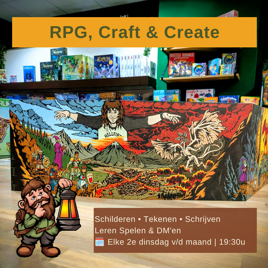 RPG, Craft & Create: Schilderen, Tekenen, Characters Maken, Scenario's Testen & Schrijven | 19.30 - 22.30u