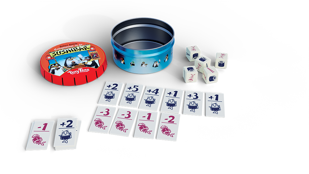 Tiny Tins: Geharrewar in de Sushibar - Dobbelspel