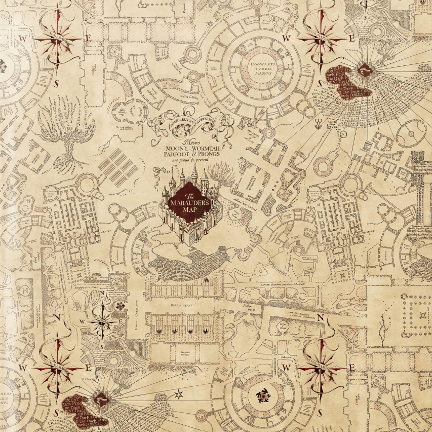Marauder's Map Gift Wrap