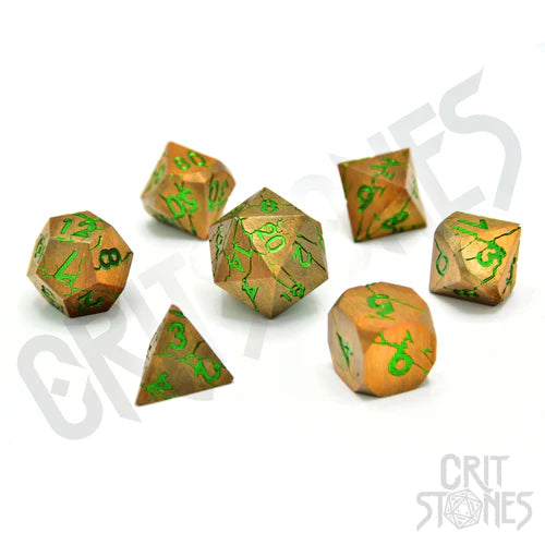 Gorgon Gaze Metal RPG Dice Set