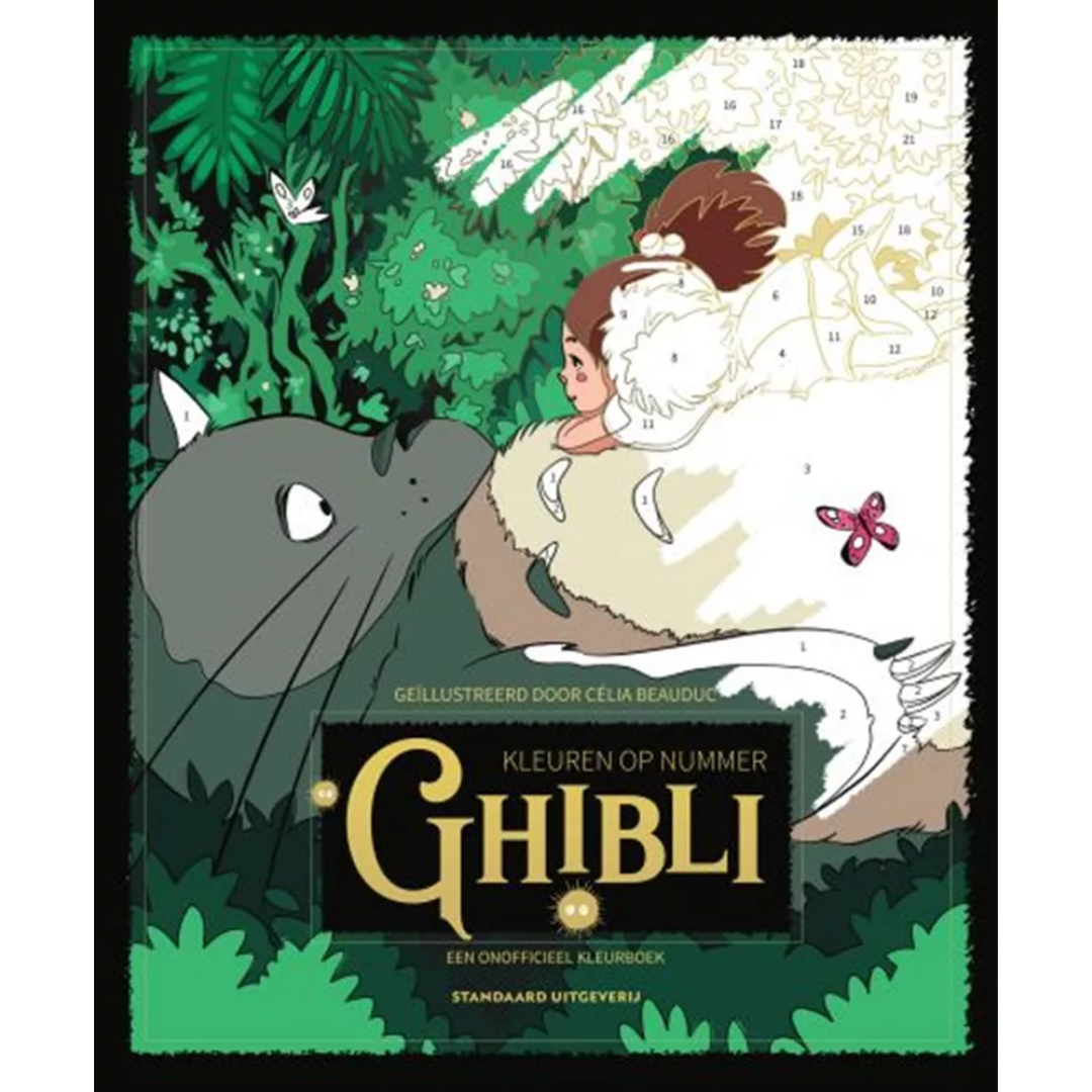 Kleuren op nummer – Ghibli - Kleurboek