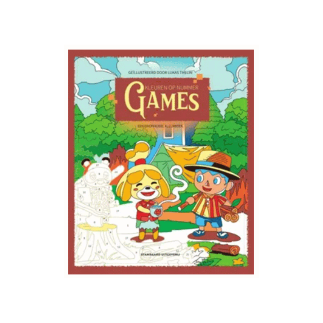 Kleuren op nummer - "Games" 8+