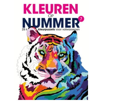 Kleuren op nummer deel 7 - Kleurboek