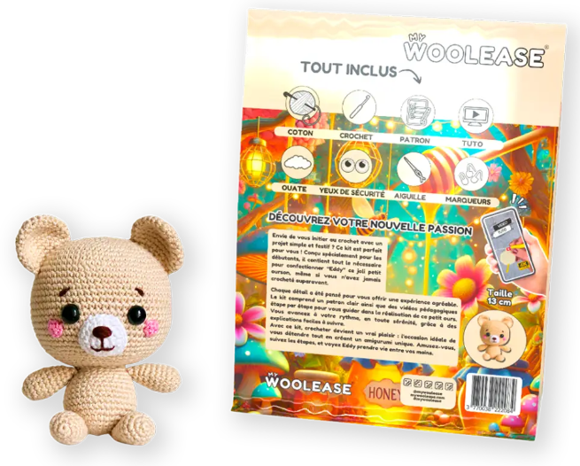 My Woolease Haakpakket – Eddy the Bear