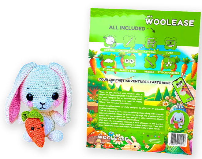 My Woolease Haakpakket – Flora the Rabbit