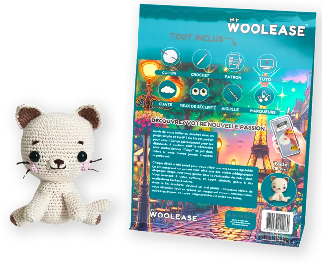 My Woolease Haakpakket – Taïga the Cat