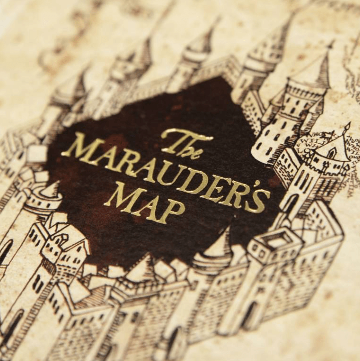 The Marauder's Map Notecard