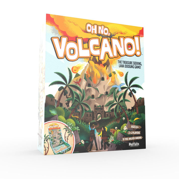 Oh No, Volcano! | Vlot Familiespel met Vallende Lava en Schatkisten ...