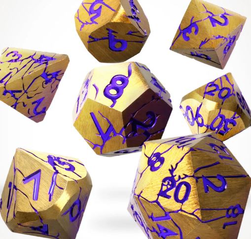 Shattered Sigils Metal RPG Dice Set