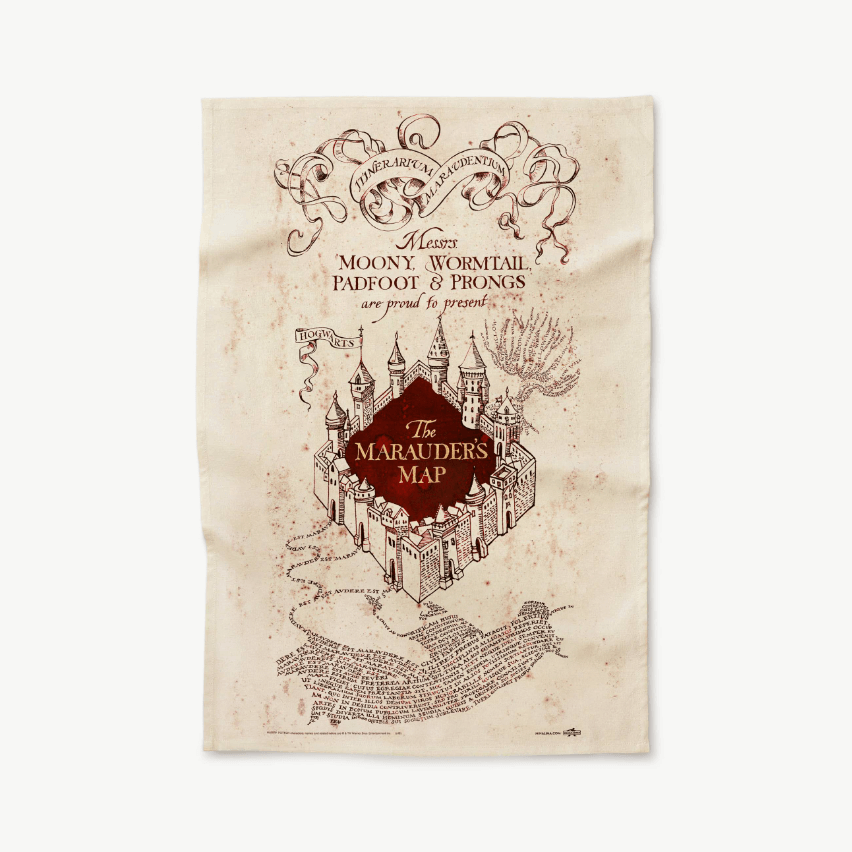 Marauder's Map Tea Towel