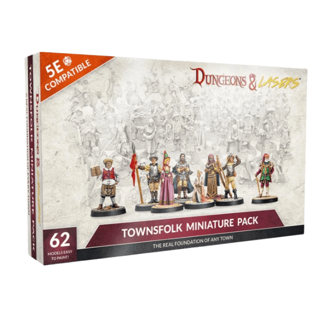 Dungeons & Lasers - Townsfolk Miniature Pack