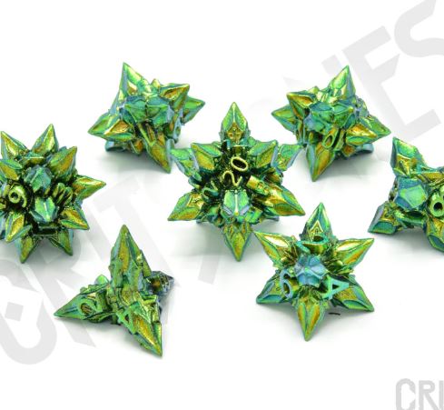 Unholy Bane Metal RPG Dice Set