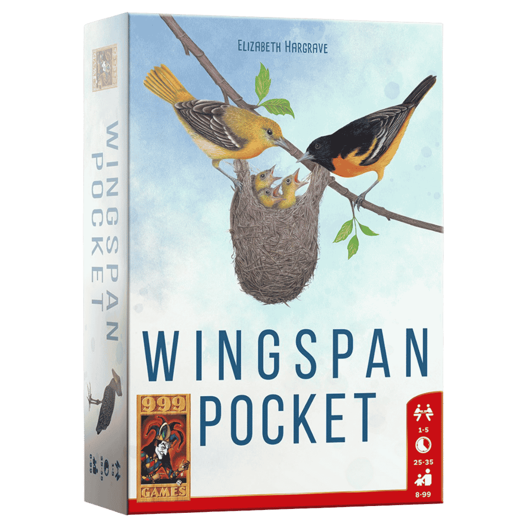 Wingspan Pocket kaartspel doos - 999 Games Nederlandstalig 2026